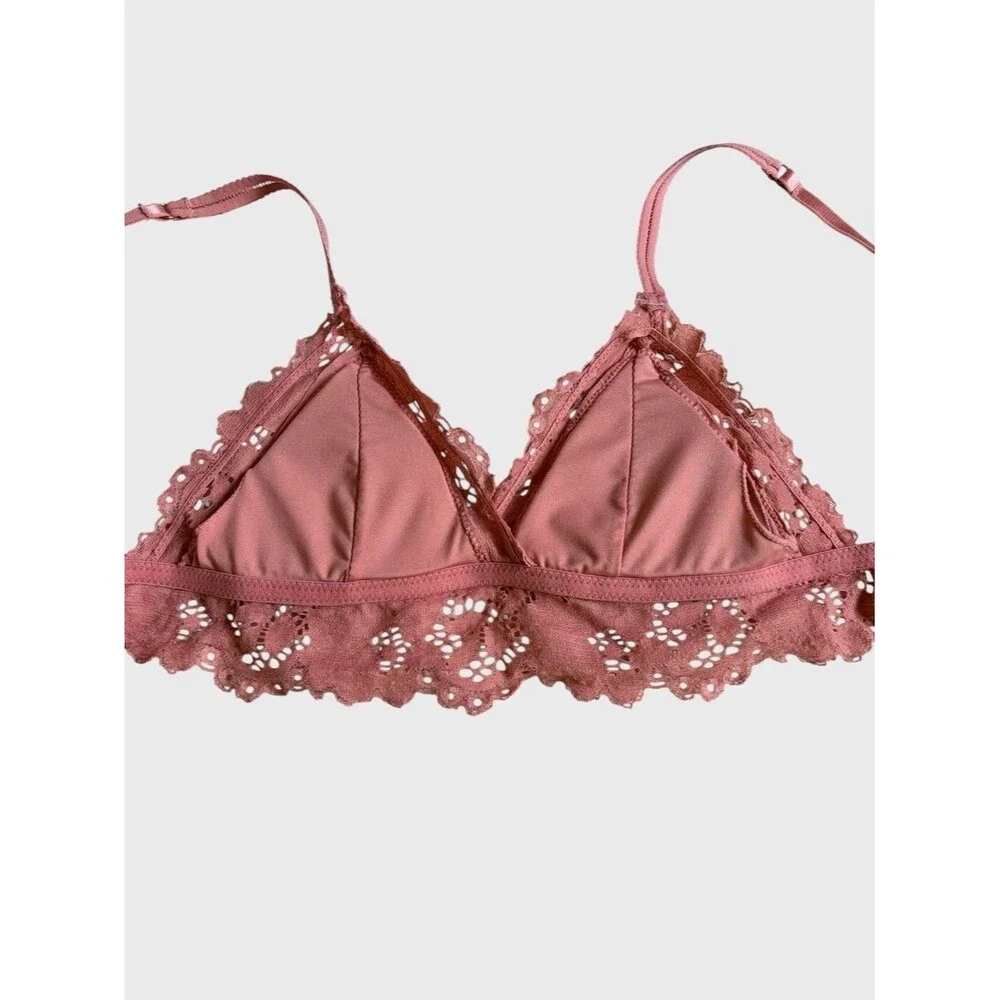 Marilyn Monroe Dusty Rose Lace Bralette Women's Size M Feminine Coquette